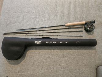 🎣 Fenwick Eagle X 9’ 6wt Fly Rod & Pflueger Reel Combo – With Case