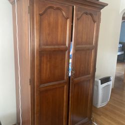 Classic armoire and dinner table for sale…must go!
