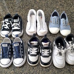 Nike Converse etc 6 piece Kids Lot of sneakers shoes size 8C 9C Boys stylish in good pre-owned condition all of them are size 8C except for the blazer