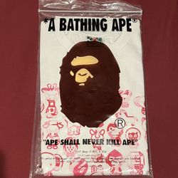 Pink & White Bape T-Shirt