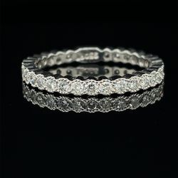 Platinum Diamond Eternity Band Size 6.75