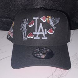New Era Los Angeles Dodgers MLB World Series Champions Snapback Hat Black Red