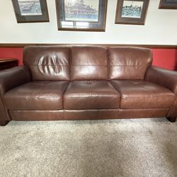 Brayna 88" Classic Leather Sofa, Created for Macy's