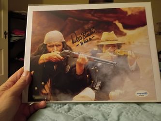signed Wes Studi ‘Geronimo: An American Legend