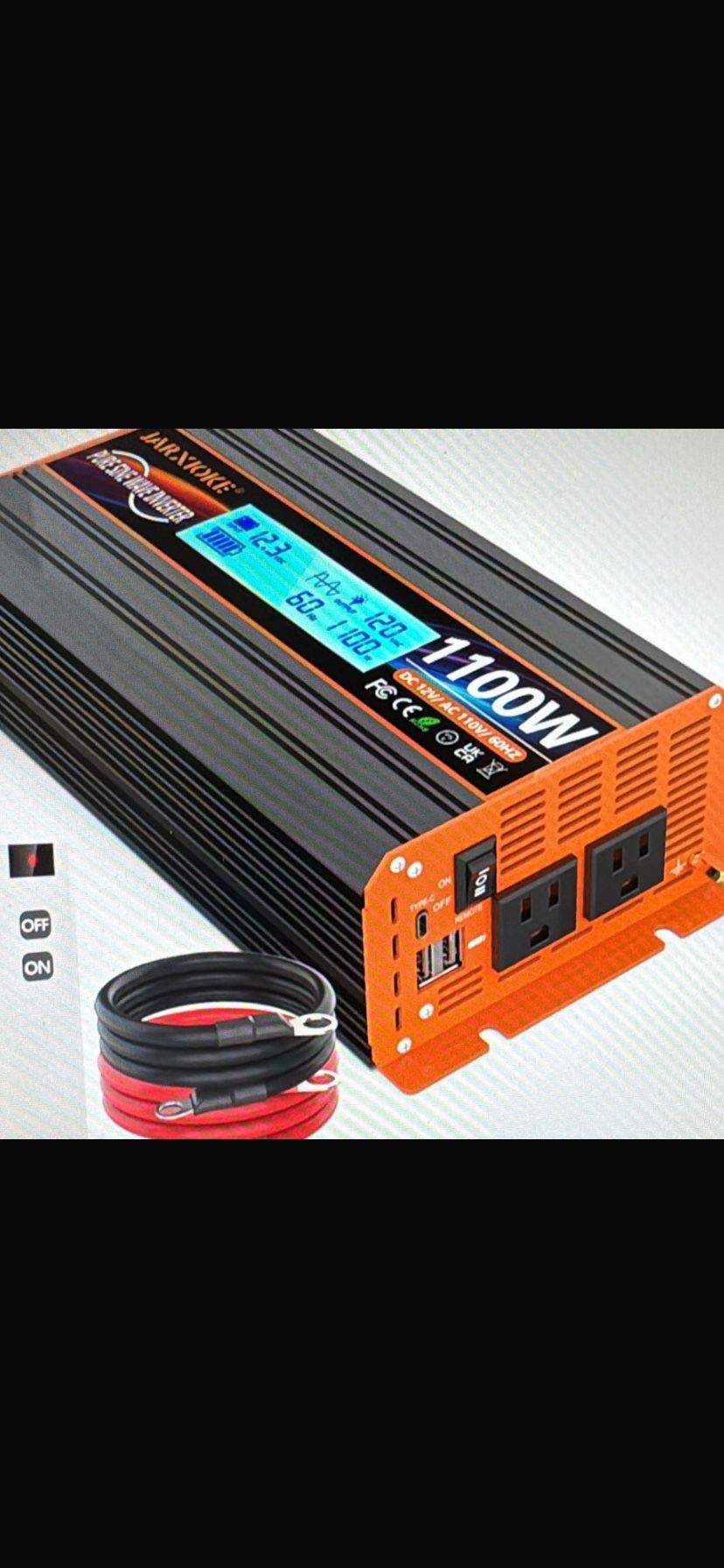 Inverter 1100 W Rechargeable