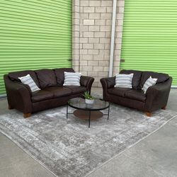 *Free Delivery* Ashley Furniture Leather Couch Sofa Loveseat Set