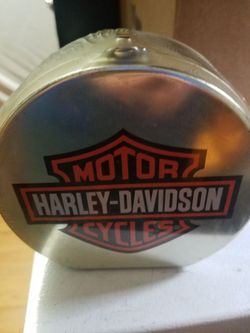 Harley Davidson sealed toffee tin