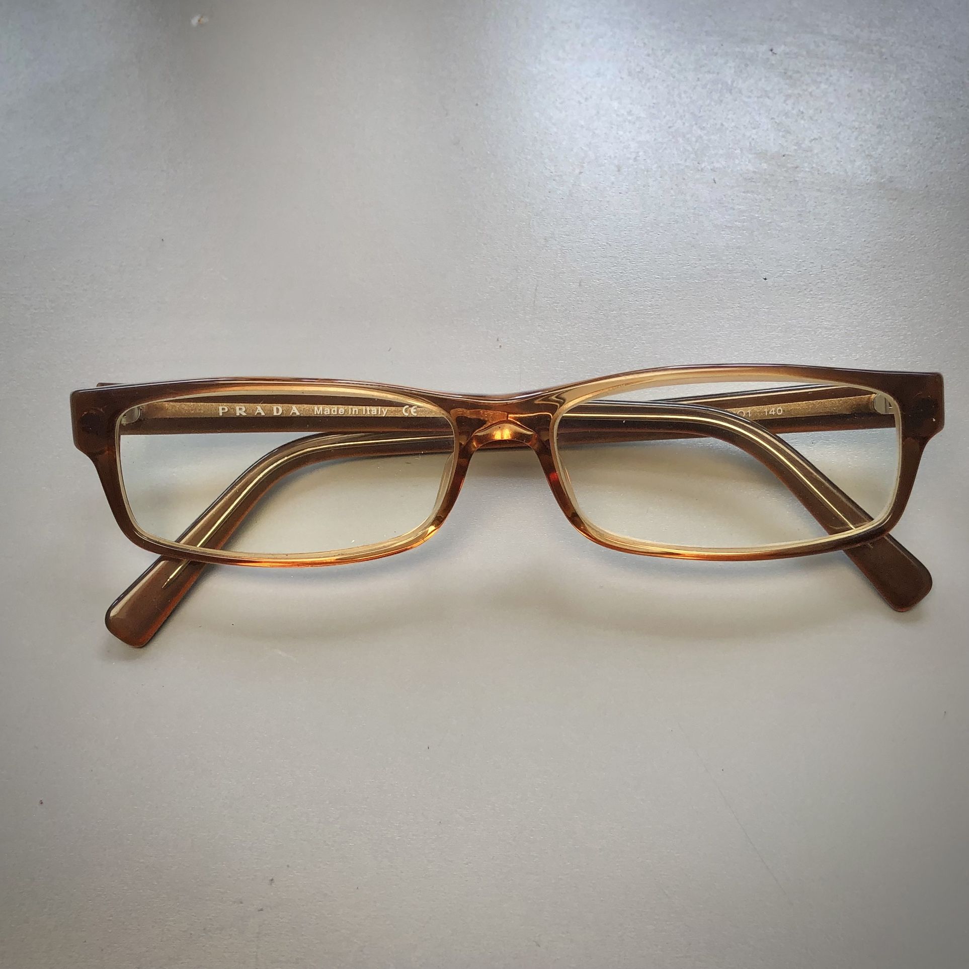 PRADA Eyeglass Frame 140mm Brown (Silver Lake)