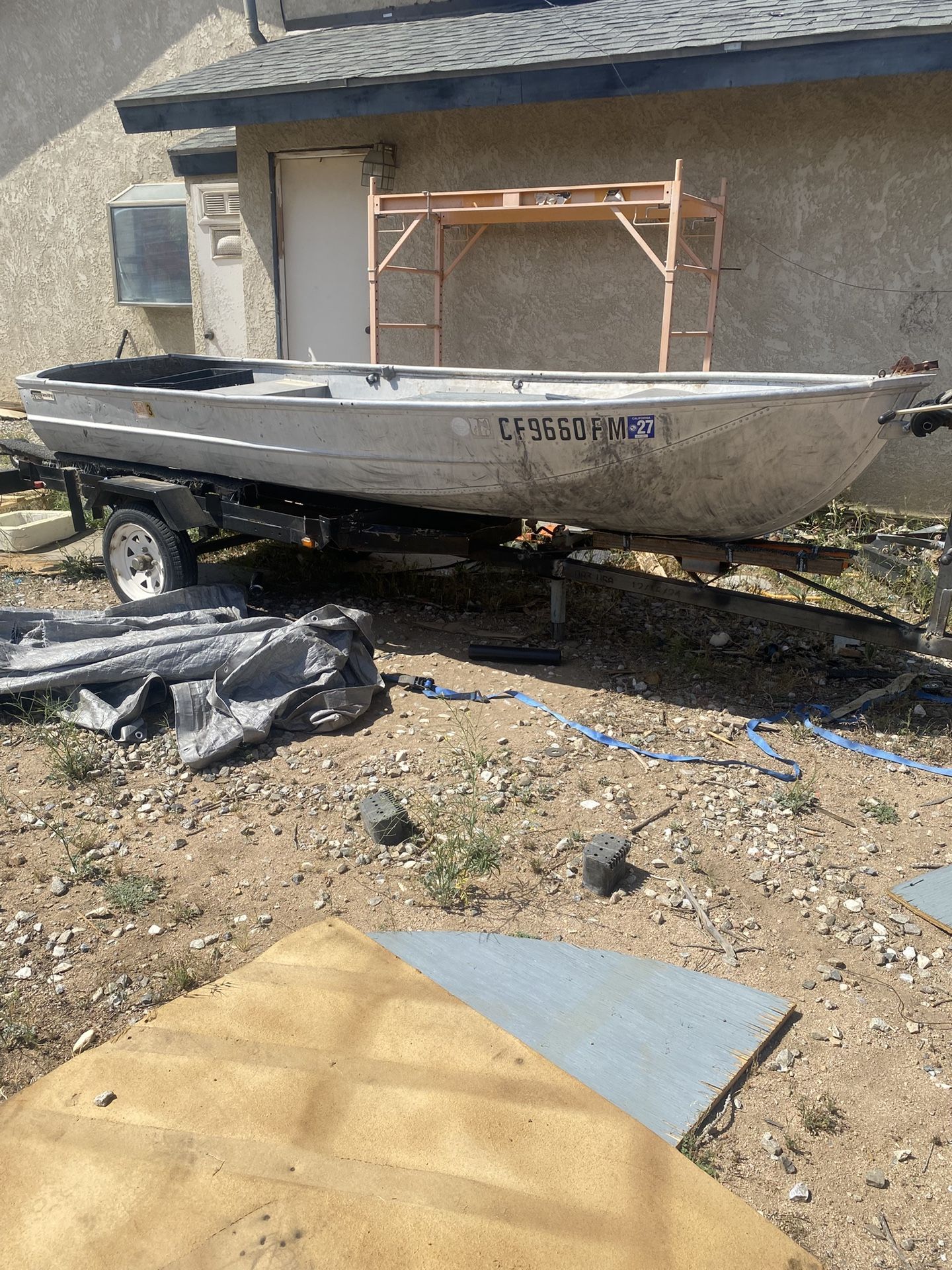 12 Foot Aluminum Boat And Trailor