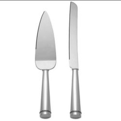 Reed & Barton Luxe Collection Facets 2- Piece Cake Knife and Server Set 