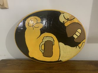 Homer Simson Decorative Wood Plaque