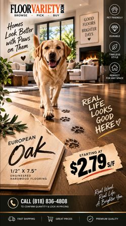 European White Oak starts at $2.79 s/f