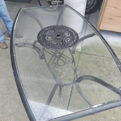 Outdoor Glass Table
