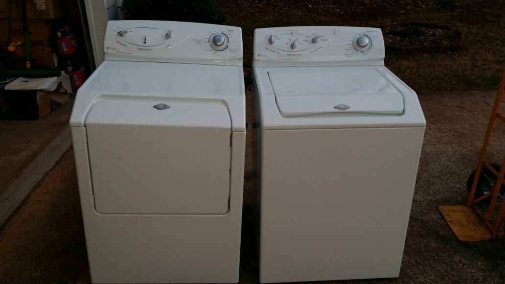 Maytag Atlantis top load washer and front load dryer