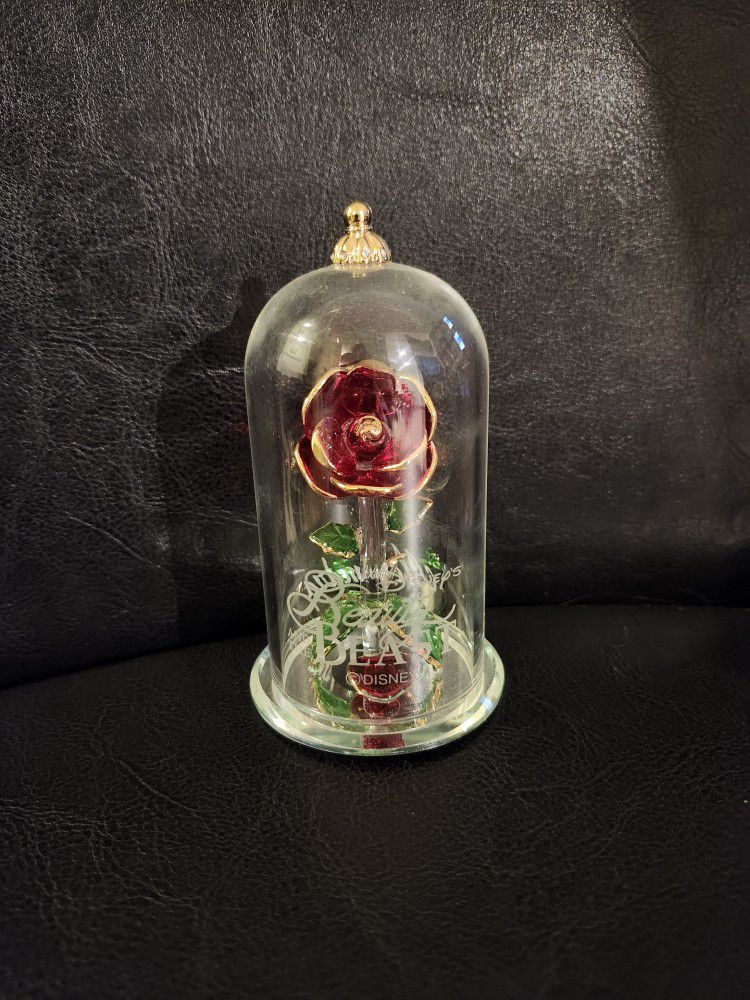 Disney Beauty and the Beast Glass Rose