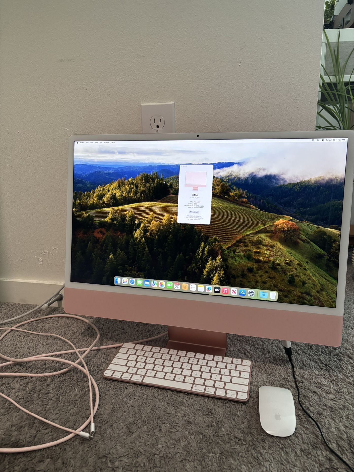 Pink iMac 24-inch, M1, 2021