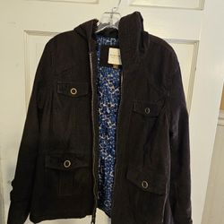 Brown jacket sise L / chamarra cafe medida grande, exelente condicion 