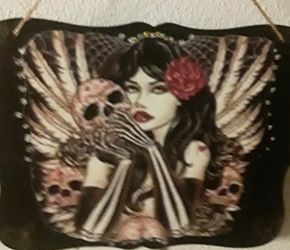 Gothic teen angel wall decor $16
