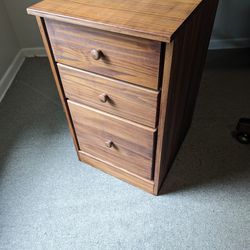 Solid Wood filing cabinet from Furniture in the Raw.