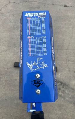 Louisville blue flame pitching machine