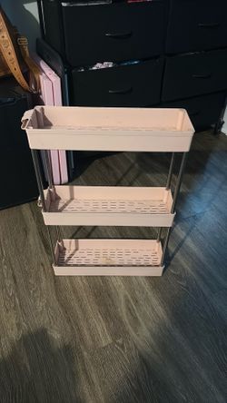 Pink 3 tier storage