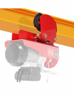 BEAMNOVA 1 Ton Manual I-Beam Trolley for PA Hoist, 4-Wheels 2204lbs Load Capacity, for 1.96-6.69 in Wide Flange I-Beam H-Beam, Heavy Duty for