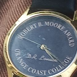 Vintage Gold-Plated Robert B. Moore Award Wrist watch from Orange Coast College