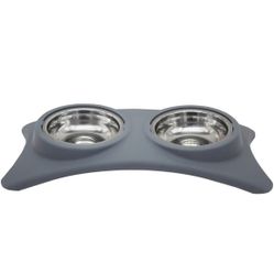 2 Bowl Easy Clean Pet Feeding Station,