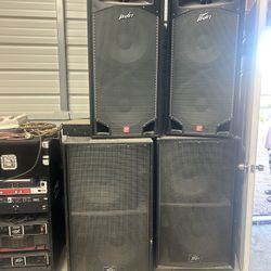 Sound System Peavey Con Bajos Y Amplificadors 