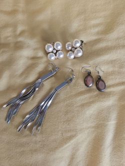 3 Pairs of Fashion Earrings Bundle