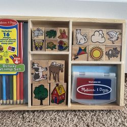 Melissa & Doug deluxe stamp set.