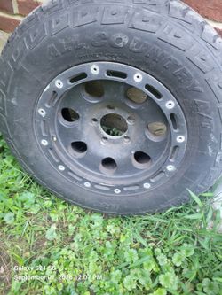 All Country A/T Tire on Steel Wheel