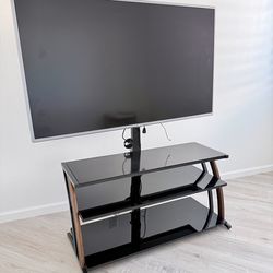 60 inch TV and TV stand in EXCELLENT condition $200