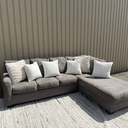 Grey Sectional Couch - Delivery Available 