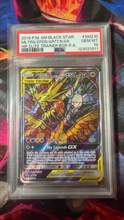 Zapdos, moltres articuno glass birds PSA 10