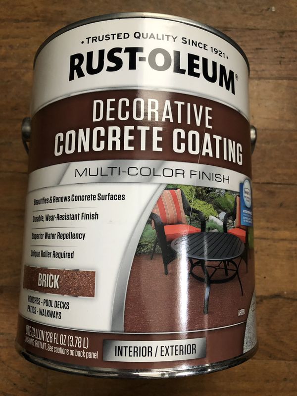 RustOleum Decorative Concrete Coating Brick Color for