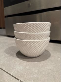 Three Textured Bowls