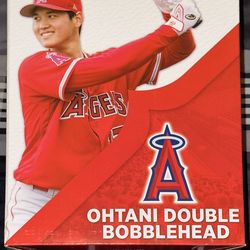 Shohei Ohtani Rookie Double Bobblehead Angels – SGA 2018 FIRST-EVER MLB Ohtani Bobblehead • Rookie of the Year Season