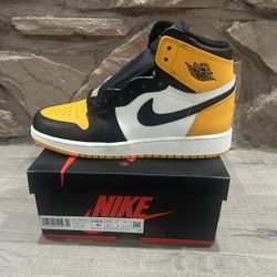 New Jordan 1 Retro High OG Taxi Size 4.5 Y / 6 Women 