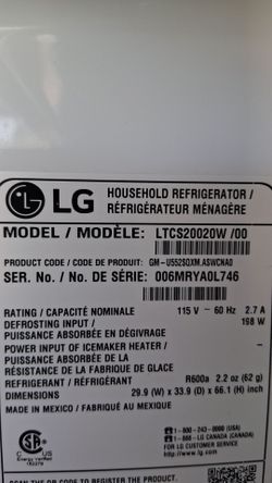 LG refrigerator