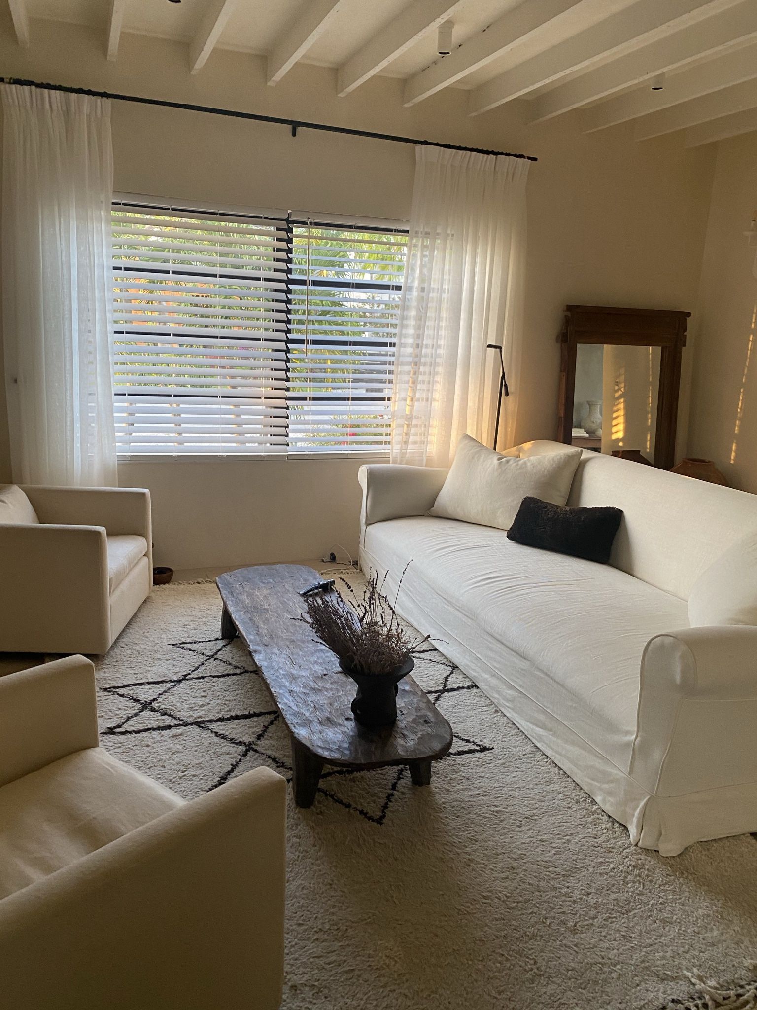 Axel Vervoordt Custom Belgian Linen Slipcovered Sofa