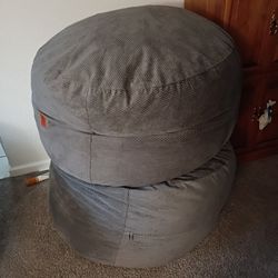 2 Cordaroy Beanbags 
