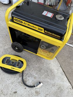 STANLEY all weather 5000 wet duty generator