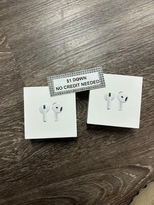 Apple AirPods 4 Bluetooth Headphones New - Only $1 Today Pay The Rest Later! 