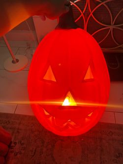 Vintage blow mold, Halloween pumpkin made in USA
