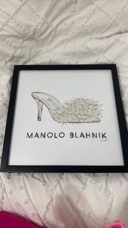 Manolo Blahnik Picture Frame Decor