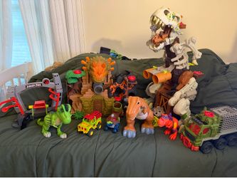 Dinosaur Playset Lot (Imaginext/Fisher-Price)