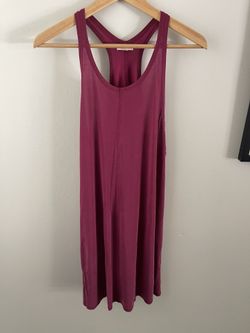 Silence + Noise Magenta Rayon Blend Tank Top, Size L