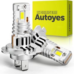 Car LED Headlight H7 24000LM White Error Free, 800% Brighter 1:1 Size 6500K, brand new