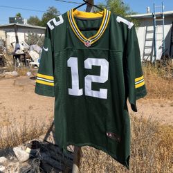 Green Bay Aaron Rodgers #12 On Field Jersey. 